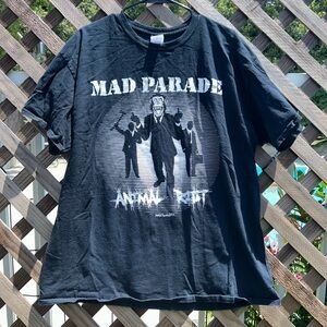 Mad Parade T-shirt - LA Punk Band Mad Parade Animal Riot Shirt XL